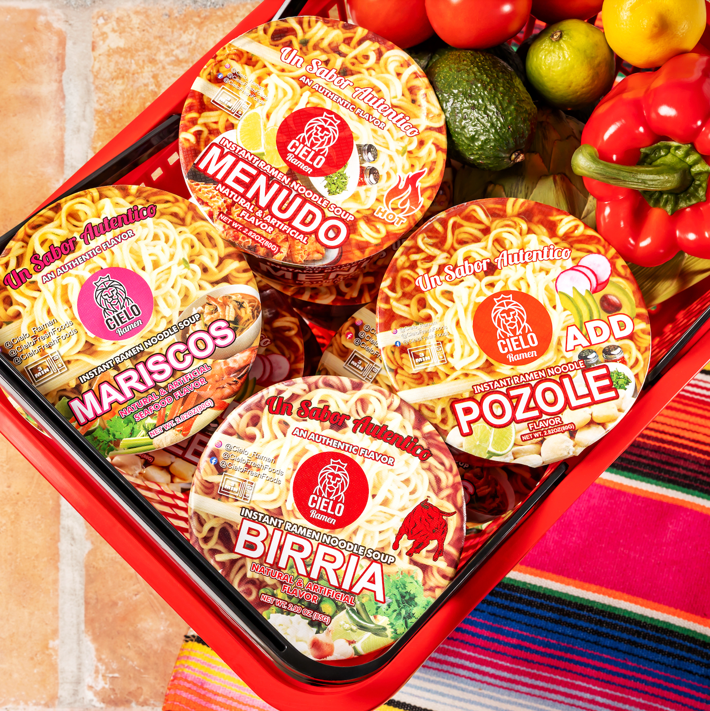 Fiesta Combo Instant Ramen Noodle Pack (6-Pack)